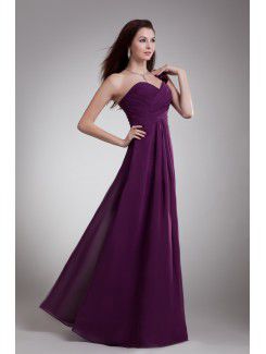 Chiffon Sweetheart Floor Length A-line Prom Dress