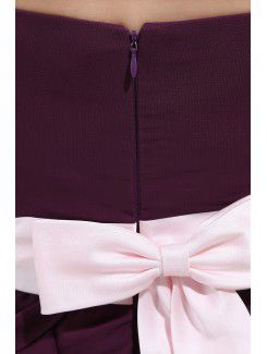 Chiffon Sweetheart Knee-Length A-line Bridesmaid Dress with Ruffle