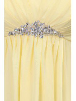 Chiffon Sweetheart Floor Length Column Line Bridesmaid Dress
