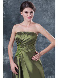 Taffeta Strapless Floor Length A-line Mother Of The Bride Dress with Jacket