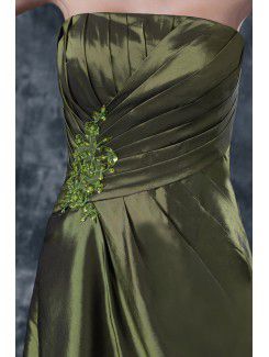Taffeta Strapless Floor Length A-line Mother Of The Bride Dress with Jacket