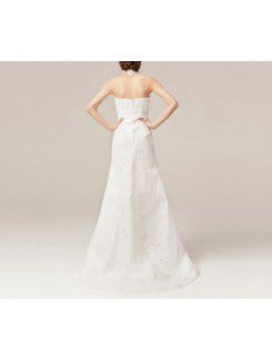 Lace Halter Floor Length Mermaid Wedding Dress with Crystal