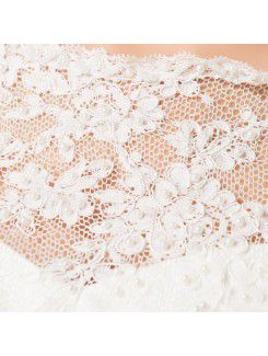 Satin Jewel Floor Length Ball Gown Wedding Dress with Pearls