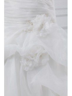 Organza Sweetheart Floor Length A-line Wedding Dress