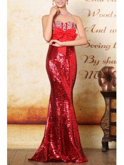 Lace Sweetheart Floor Length Mermaid Prom Dress with Crystal