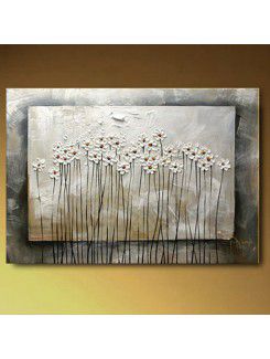 Hand-painted Flower Oil Painting with Stretched Frame-16" x 24"
