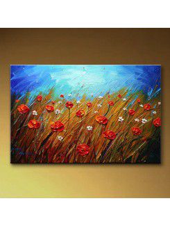 Flower Hand-painted Oil Painting with Stretched Frame-16" x 20"