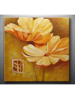 Flower Hand-painted Oil Painting with Stretched Frame-20" x 20"