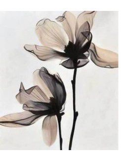 Kukka käsinmaalattu öljymaalaus venytetty runko-20 " x 24 "