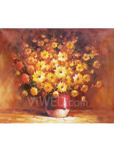 Hand geschilderde bloemen olieverf met gestrekte frame-20 " x 24 "
