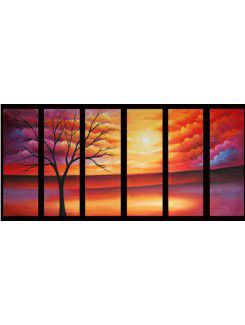 Abstract Hand-painted Oil Painting-Set of 6