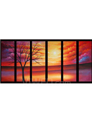 Abstract Hand-painted Oil Painting-Set of 6