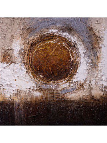 Pintura abstracta pintada a mano óleo con marco estirado-20 " x 20 "