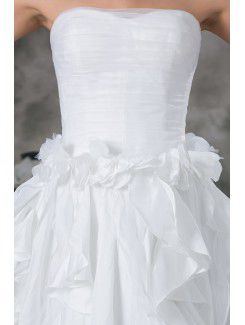 Taffeta Sweetheart Sweep Train A-line Wedding Dress