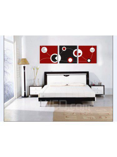 Abstract Printed Canvas Art with Stretched Frame-set of 3