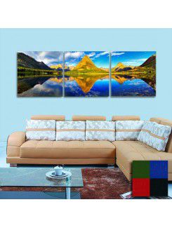 Landscape Printed Canvas Art with Stretched Frame-set of 3
