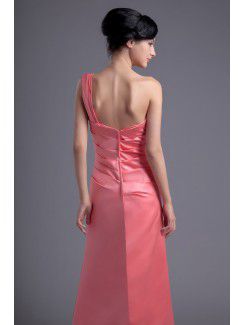 Satin Sweetheart Column Floor Length Evening Dress