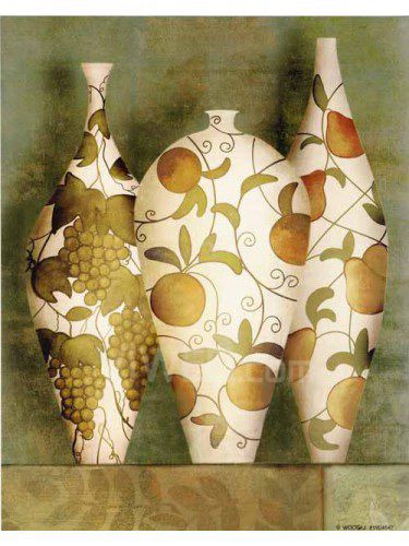 Ceramica stampato arte tela con telaio allungato
