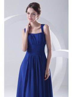 Chiffon Strapless Corset Floor-Length Evening Dress