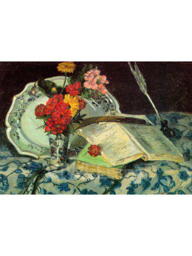 Still Life Printed Canvas Art with Stretched Frame
