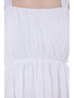 Chiffon Square Column Knee-length Cocktail Dress