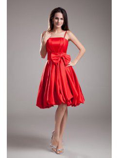 Атласные спагетти коленонлайн лук коктейльное платье