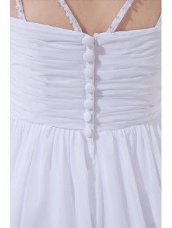 Chiffon V-Neckline Column Knee-Length Sequins Cocktail Dress