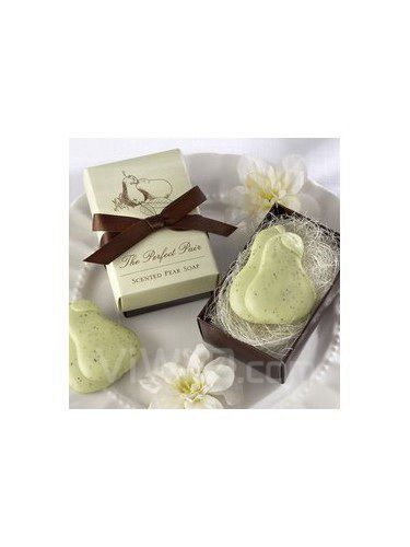 "The Perfect Pair" Pear Shaped Scented Soap Wedding Favor