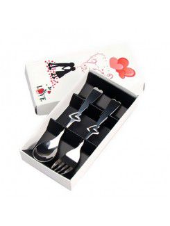 Stainless Steel Spoon And Fork Set Wedding Favor
