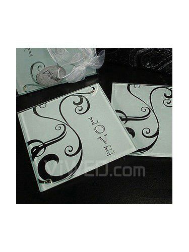 Fly Love Glasses Coasters (Set of 2)