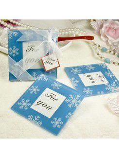 Snowflake Photo Coasters-Set Of 2