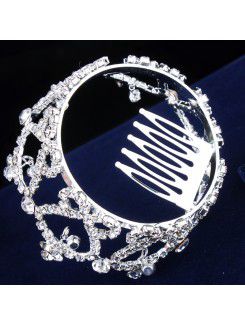 Beauitful Alloy and Rhinestiones Wedding Bridal Tiara