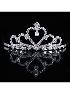 Rhinestiones beauitful y la boda nupcial tiara de circón