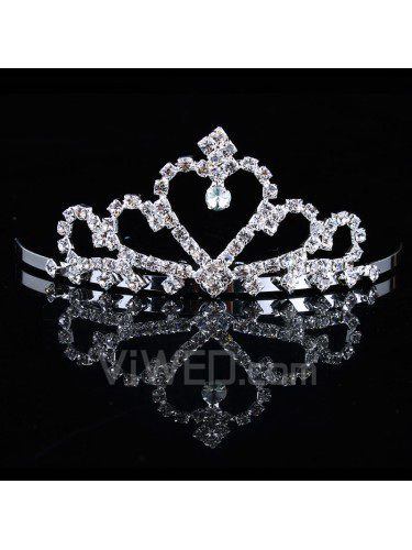 Beauitful rhinestiones og zircon bryllup brude tiara