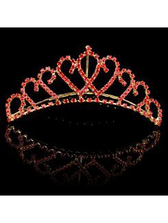 Alloy with Rhinestiones Wedding Bridal Tiara (Two Colors)
