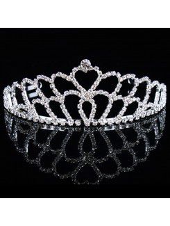 Beauitful legering med rhinestiones bröllop brud tiara
