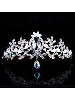 Gorgeous-legierung mit perlen und glänzenden rhinestions hochzeit tiara