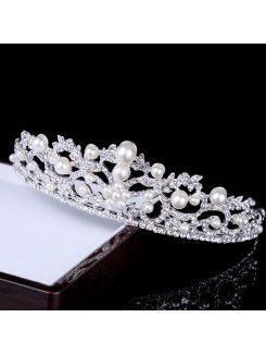 Beauitful Pearls and Rhinestones Wedding Bridal Tiara