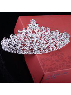 Nydelig legering og rhinestiones bryllup brude tiara ( flere farger tilgjengelig)
