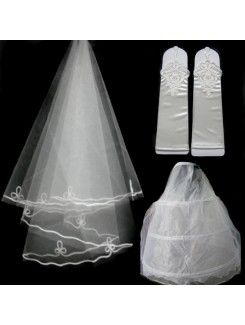 Short Wedding Veil 020