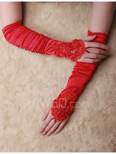 Guantes nupciales fingerless 012