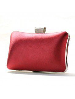 Satin Handbag with Rhinestone for Evening Party or Wedding H-721