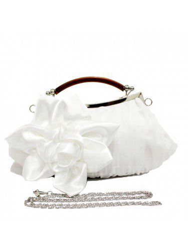 Satin Lily Wedding or Evening Handbag/Clutche H-8662