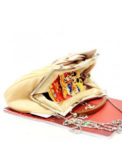 Satin Lily Wedding or Evening Handbag/Clutche H-8662