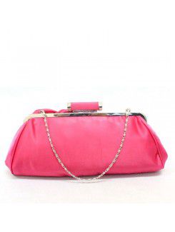 Satin Wedding or OL handbag with Handmade Rose H-4413