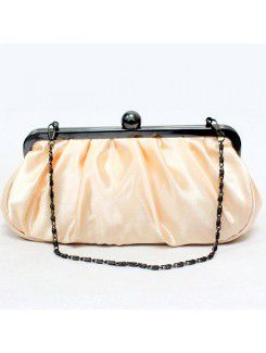 Satin Evening Handbag with Diamonds H-502