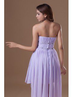 Chiffon Strapless Ankle-Length Corset Embroidered Cocktail Dress