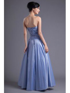 Taffeta Sweetheart A-line Floor Length Sequins Prom Dress
