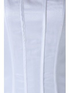 Organza Strapless Ankle-Length Column Short Wedding Dress
