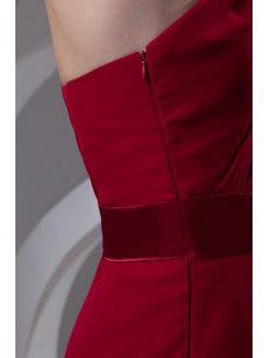Chiffon Asymmetrical A-line Ankle-Length Sash Prom Dress